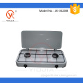 2-burner table gas cooker with cover (JK-002SB)